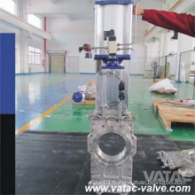 Vatac Wcb/Lcb/Wc6/Ss304/Ss316 Through Conduit Knife Gate Valve with Wafer/Lug Ends